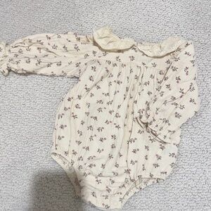 Quincy Mae Cream Kids One Piece